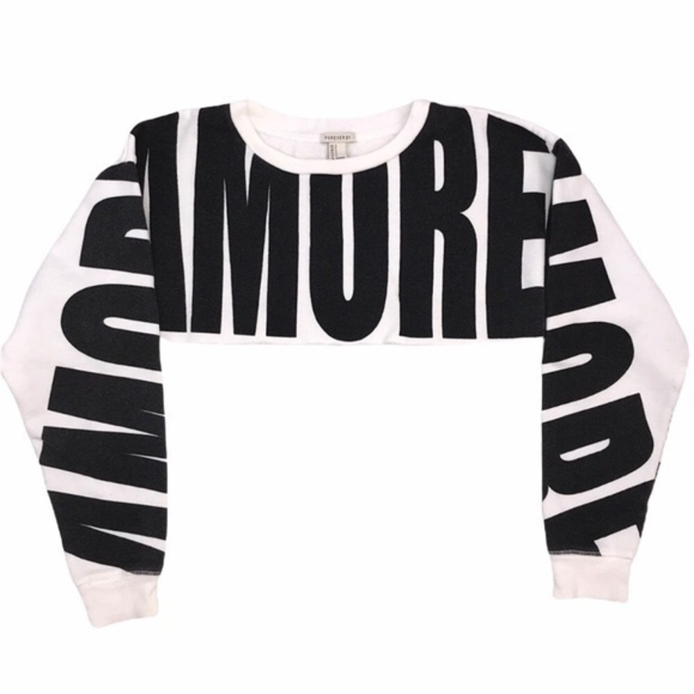 Forever 21 Cut Crop Sweater